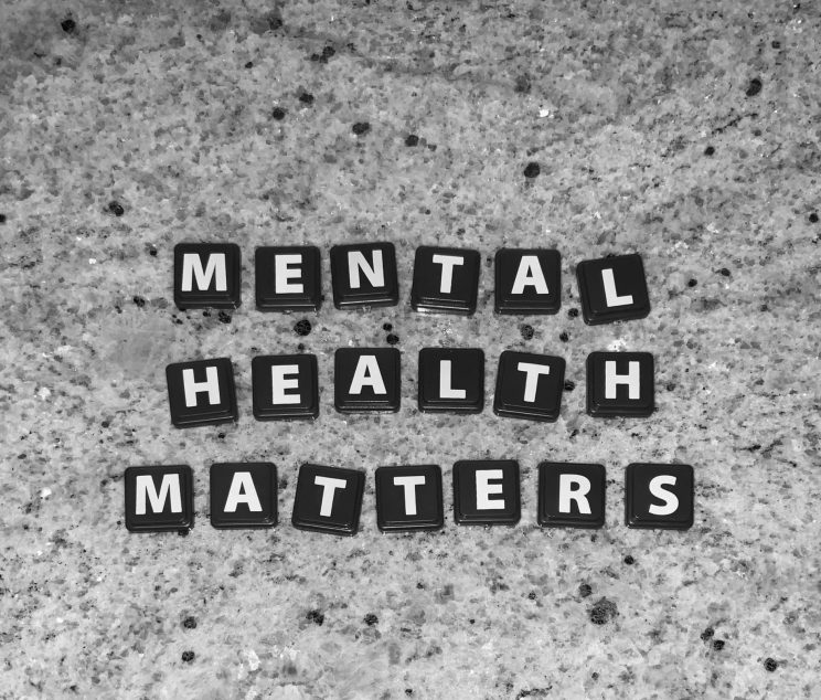 Mental Health Matters Black Letter Tiles Spelling Out Mental Health Matters